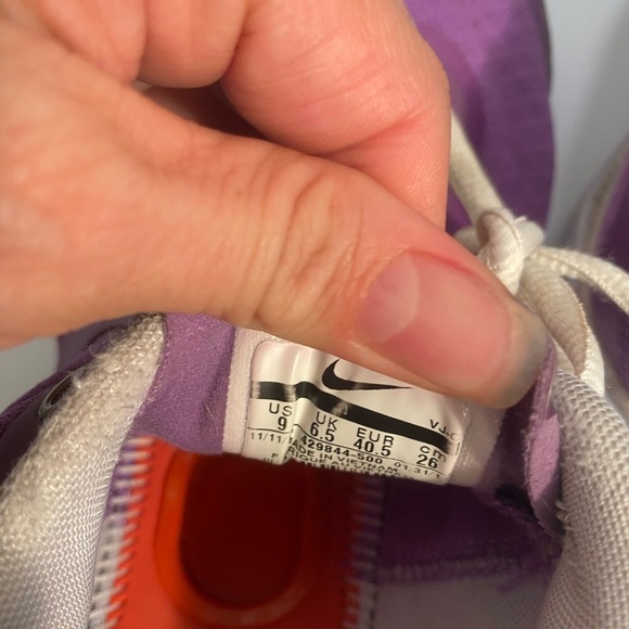 Nike Womens  Tennis Training Sz 9 Purple - Picture 3 of 4